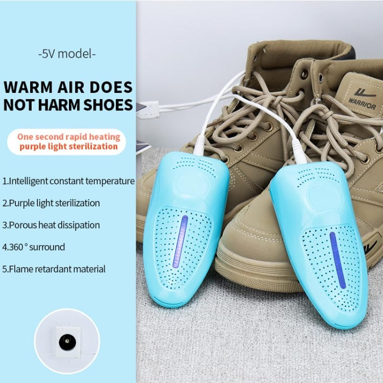Electric Shoe Dryer with UV Sterilization Powered By 5V USB(White) - free shipping - PMC TechLife - Order now!