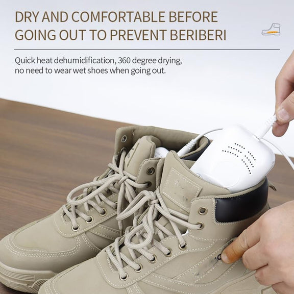 Electric Shoe Dryer with UV Sterilization Powered By 5V USB(White)