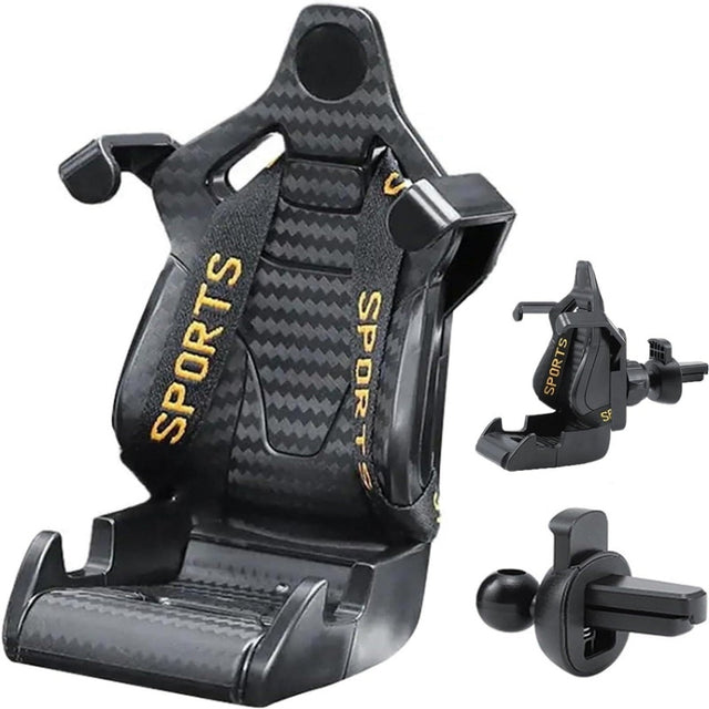 Car Gravity Air Outlet Navigation Mobile Phone Holder(Yellow Ribbon)