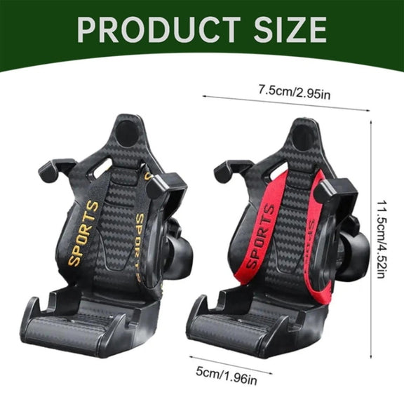 Car Gravity Air Outlet Navigation Mobile Phone Holder(Red Ribbon)