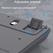 XUNSVFOX K94 Wireless Bluetooth Dual Mode Mechanical Keyboard Gaming Office Laptop Keyboard(Sea Salt)