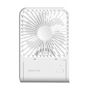 HX-123 USB Charging Wall-mounted Desktop Folding Thin and Light Small Fan(White)