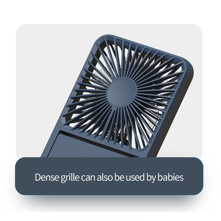 HX-123 USB Charging Wall-mounted Desktop Folding Thin and Light Small Fan(Yellow) - Electric Fans by PMC TechLife | Online Shopping South Africa | PMC TechLife | Buy Now Pay Later Mobicred