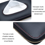 Car Sun Visor Skylight Hanging Tissue Box(H055 Black)