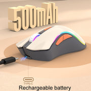 XUNSVFOX XYH52 Wireless Dual Mode Mouse Rechargeable And Silent Office Gaming Mouse(Lake Blue)