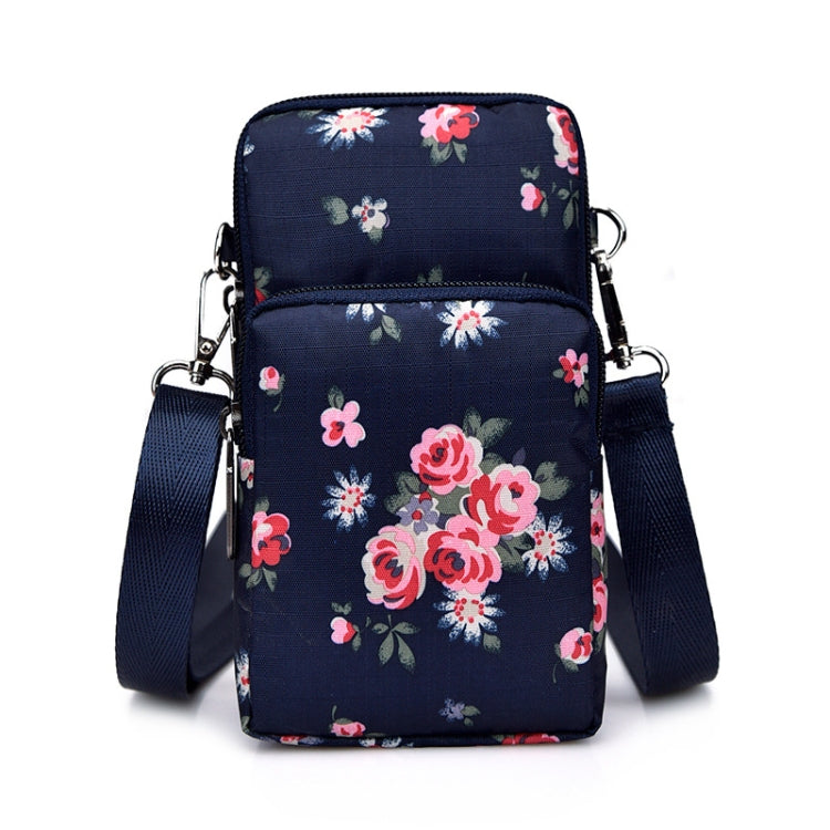 Printed Crossbody Mobile Phone Bag Mini Wallet With Arm Band, Style: Rural Flower - Single-shoulder Bags by PMC TechLife | Online Shopping South Africa | PMC TechLife | Buy Now Pay Later Mobicred