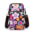 Printed Crossbody Mobile Phone Bag Mini Wallet With Arm Band, Style: Brown Printing - Single-shoulder Bags by PMC TechLife | Online Shopping South Africa | PMC TechLife | Buy Now Pay Later Mobicred