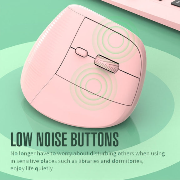 XUNSVFOX H5 Upright Vertical Dual Mode Mouse Rechargeable Wireless Business Office Mouse(Black)