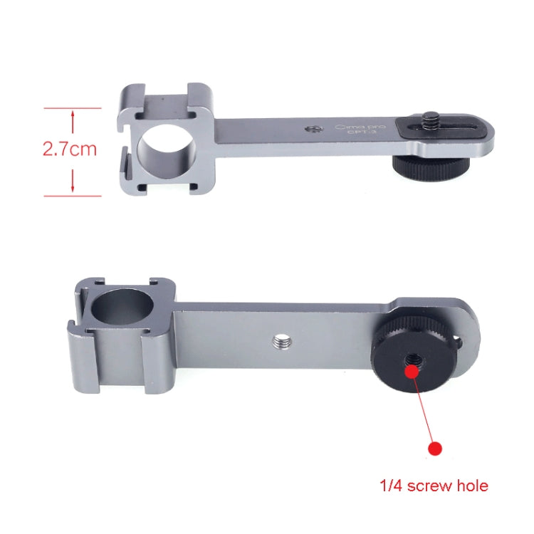 Cimapro CPT-3 Three-headed Hot Boot Bracket Adapter Mount LED Mic On Gimbal - free shipping - PMC Jewellery - Order now!