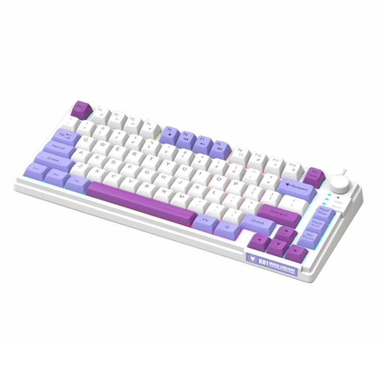 XUNSVFOX K81 Laptop Gaming Office Wired Illuminated Keyboard(Violet) - free shipping - PMC Jewellery - Order now!