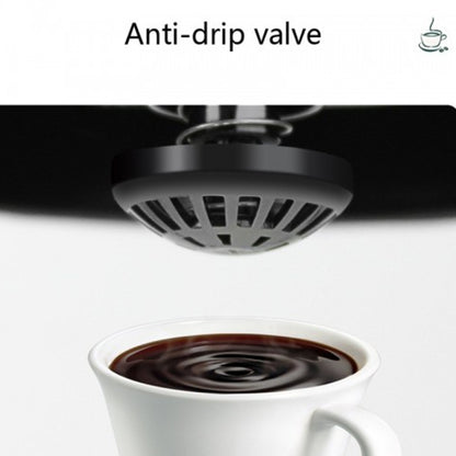 HOMEZEST 600W 0.65L  Automatic Drip Coffee Maker with Glass Carafe 2-6 Cup Capacity(323 Black EU Plug) - free shipping - PMC Jewellery - Order now!