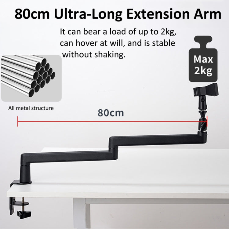 Microphone Stand Desk Mount 360 Degree Adjustable Cantilever Holder - Stand by PMC TechLife | Online Shopping South Africa | PMC TechLife | Buy Now Pay Later Mobicred