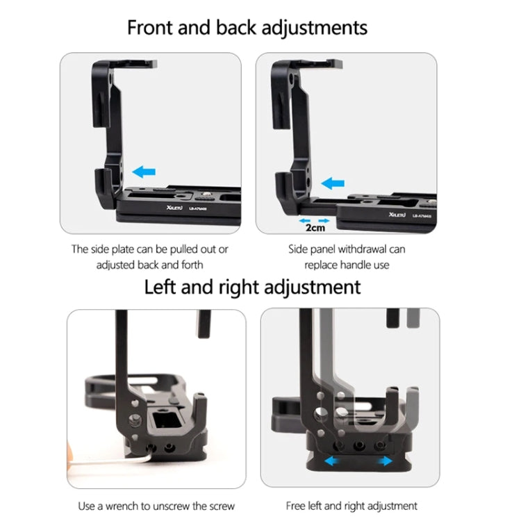 For Sony A7R4 / A7M4 Camera XILETU L-Type Quick Release Plate Shooting Expansion Bracket Cage - Quick Release Plate by XILETU | Online Shopping South Africa | PMC Jewellery | Buy Now Pay Later Mobicred