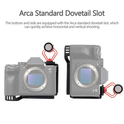 For Sony A7R4 / A7M4 Camera XILETU L-Type Quick Release Plate Shooting Expansion Bracket Cage - Quick Release Plate by XILETU | Online Shopping South Africa | PMC Jewellery | Buy Now Pay Later Mobicred