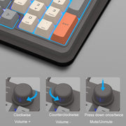 XUNSVFOX K820 Wired Gaming Mechanical Feeling 94 Keys Keyboard And Mouse Set(Shimmer)