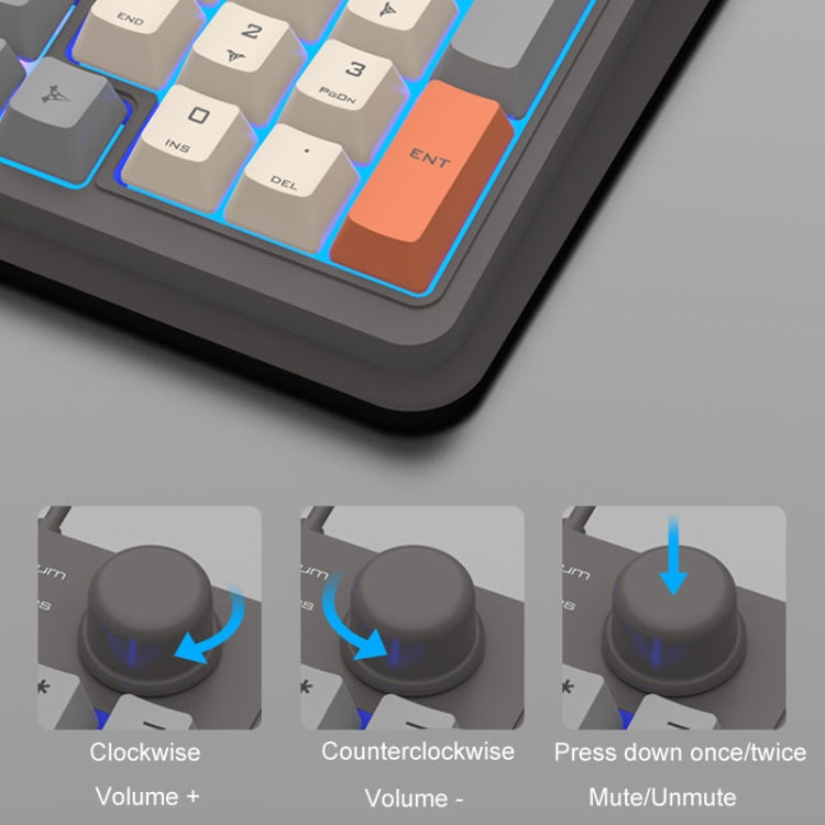 XUNSVFOX K820 Wired Gaming Mechanical Feeling 94 Keys Keyboard And Mouse Set(Bee)