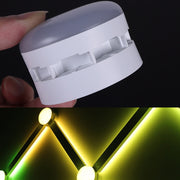 JSK-P30 9 Sections Smart WiFi Bluetooth Splicing Atmosphere Light Sound Control Constellation Light Support Amazon Alexa / Google Assistant / DuerOS AU Plug(White)
