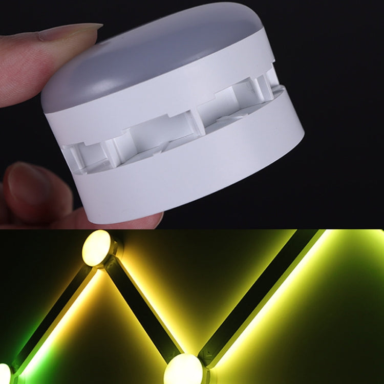 JSK-P30 9 Sections Smart WiFi Bluetooth Splicing Atmosphere Light Sound Control Constellation Light Support Amazon Alexa / Google Assistant / DuerOS EU Plug(White)