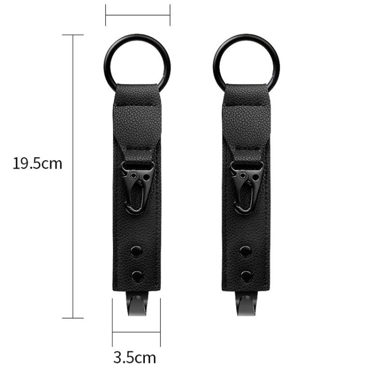 Car Seat Back Multifunctional Storage Metal Hook(Black) - Auto Fastener & Clips by PMC TechLife | Online Shopping South Africa | PMC TechLife | Buy Now Pay Later Mobicred