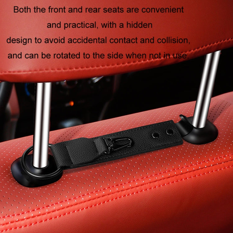 Car Seat Back Multifunctional Storage Metal Hook(Black) - Auto Fastener & Clips by PMC TechLife | Online Shopping South Africa | PMC TechLife | Buy Now Pay Later Mobicred
