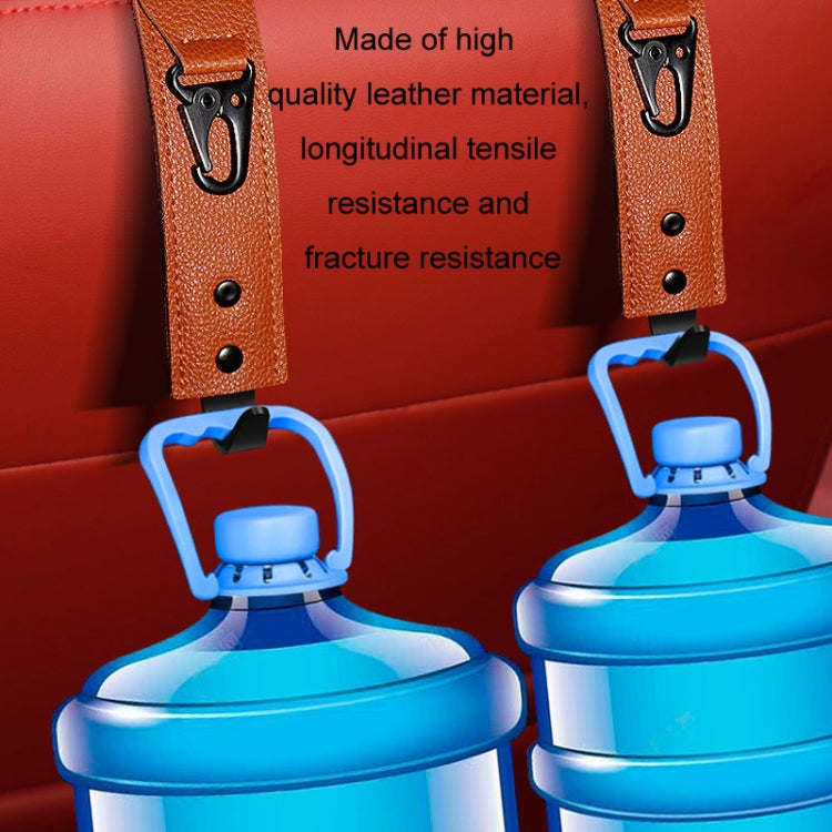 Car Seat Back Multifunctional Storage Metal Hook(Beige) - Auto Fastener & Clips by PMC TechLife | Online Shopping South Africa | PMC TechLife | Buy Now Pay Later Mobicred