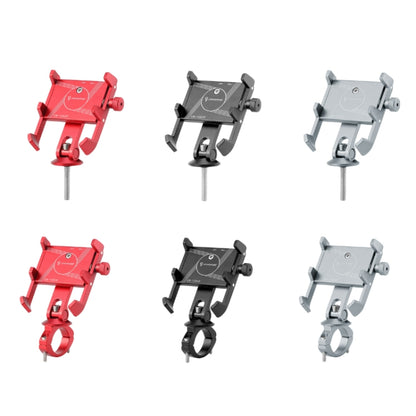 JOHORSE Bicycle Shockproof Mobile Phone Holder Motorcycle Riding Equipment, Color: Stem Red - Holders by JOHORSE | Online Shopping South Africa | PMC Jewellery | Buy Now Pay Later Mobicred
