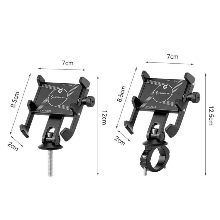 JOHORSE Bicycle Shockproof Mobile Phone Holder Motorcycle Riding Equipment, Color: Stem Black - Holders by JOHORSE | Online Shopping South Africa | PMC TechLife | Buy Now Pay Later Mobicred