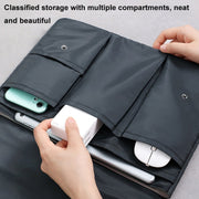 Multi-layer Water-resistant and Shock-absorbing Laptop Sleeve Laptop Storage Bag, Size: 15 inch(White)
