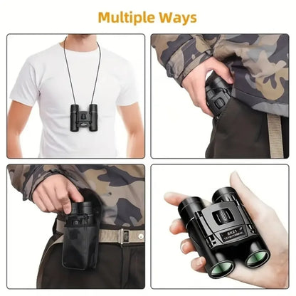 8X21 Outdoor Low-light Night Vision High-power HD Mini Binoculars - Binoculars by PMC Jewellery | Online Shopping South Africa | PMC Jewellery | Buy Now Pay Later Mobicred