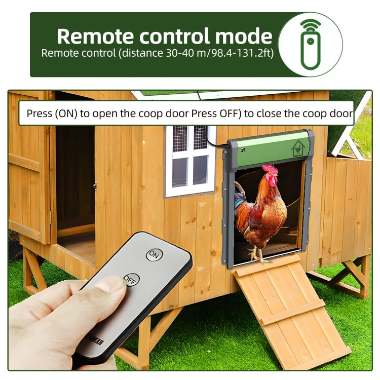 Solar Powered Automatic Chicken Coop Door 4 Modes Automatic Chicken Door with Remote Control - Pet Screen Doors by PMC TechLife | Online Shopping South Africa | PMC TechLife | Buy Now Pay Later Mobicred