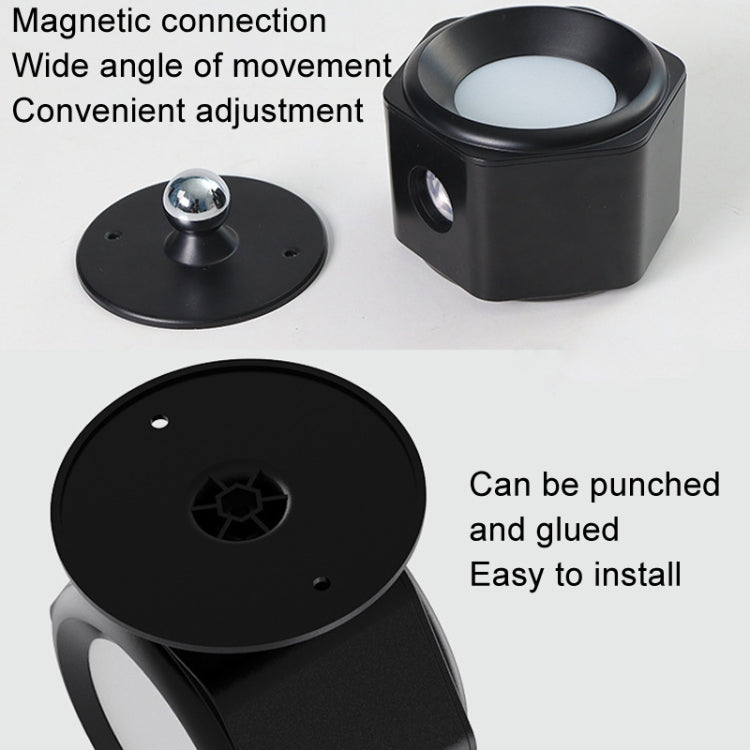 JSK-C38 Rechargeable Double Side Lighted Magnetic Wall Lamp Remote Control Night Light(White) - Wall Lamps by PMc TechLife | Online Shopping South Africa | PMc TechLife | Buy Now Pay Later Mobicred