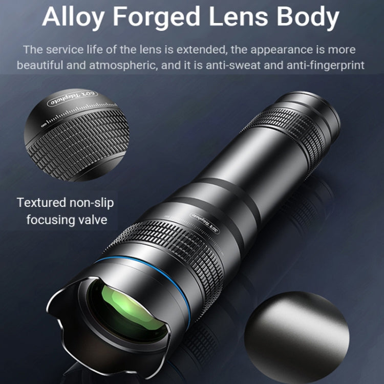 APEXEL HD Metal 36X Zoom Telescope Telephoto Lens With Extendable Tripod