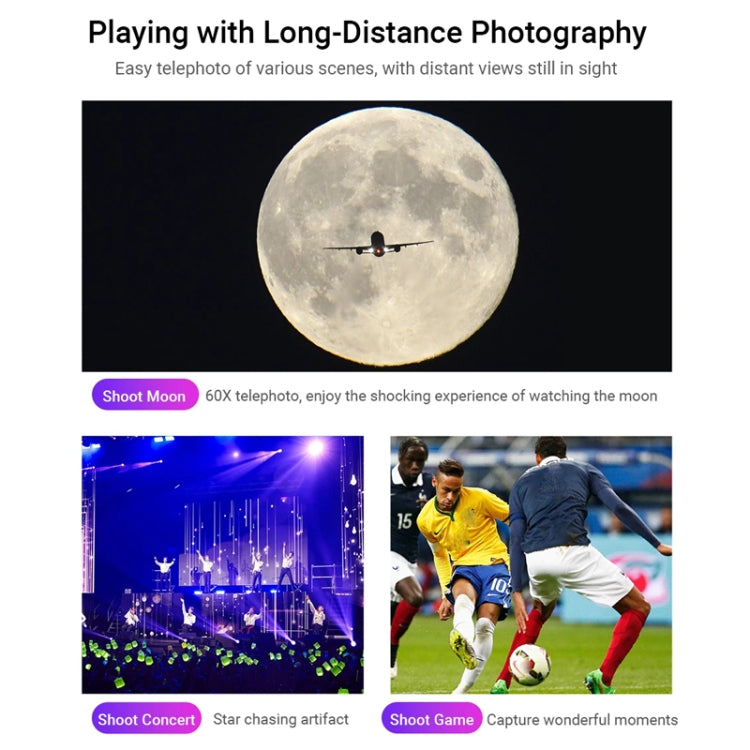 APEXEL 60X Smartphone Telescope Lens With Extendable Tripod Set - free shipping - PMC Jewellery - Order now!