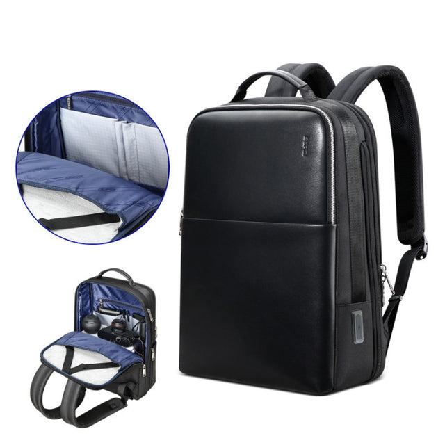 Bopai 61-18911 Large Capacity Water-resistant Travel Laptop Backpack With USB+Type-C Port, Color: Deluxe