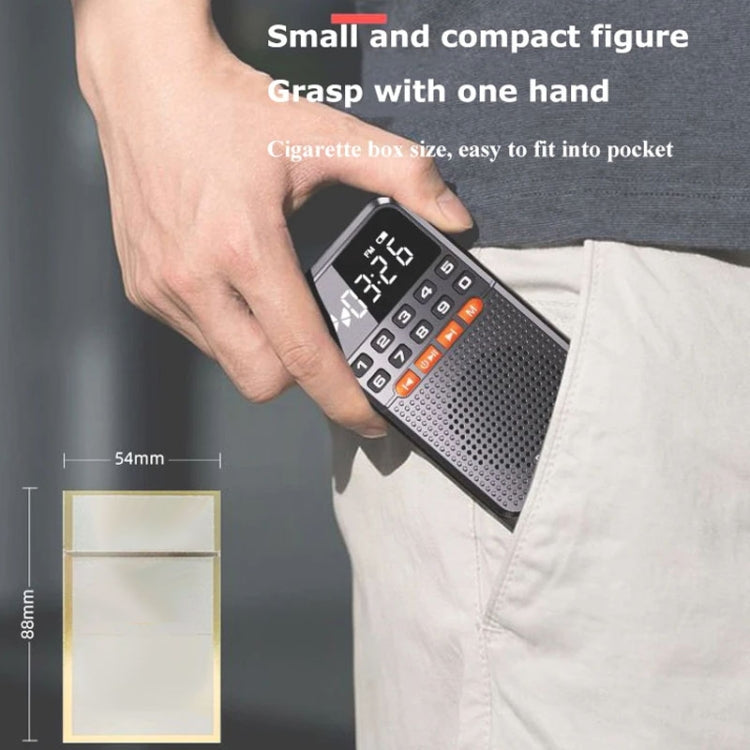 Rolton T1 Portable Radio Receiver Old People Singing Opera Player Mini Stereo Walkman(Gold) - Radio Player by Rolton | Online Shopping South Africa | PMC TechLife | Buy Now Pay Later Mobicred