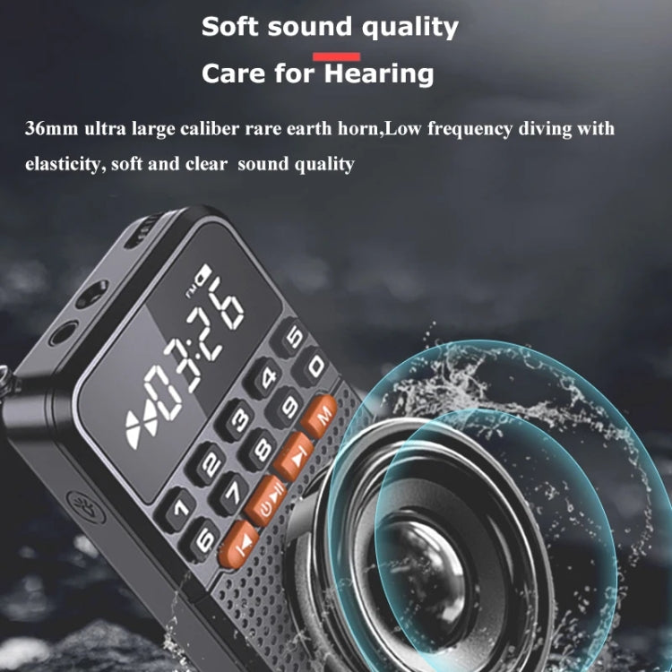 Rolton T1 Portable Radio Receiver Old People Singing Opera Player Mini Stereo Walkman(Gold) - Radio Player by Rolton | Online Shopping South Africa | PMC TechLife | Buy Now Pay Later Mobicred