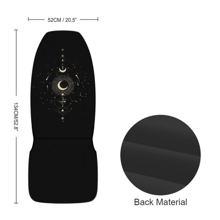 Car Universal Printed Seat Protector Automobile Decoration Supplies, Style: Gold Moon - Seat Accessories by PMC TechLife | Online Shopping South Africa | PMC TechLife | Buy Now Pay Later Mobicred