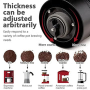 USB Automatic Wireless Electric Portable Coffee Grinder(White)