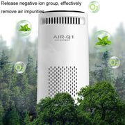 Car Negative Ion Air Purifier Odor Removal Aromatherapy(White)