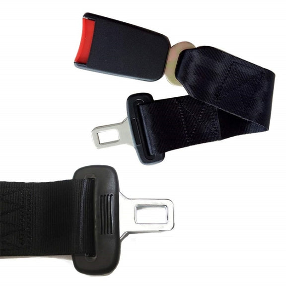 Car Seat Belt 2.1 Curved Lock Tongue Male Buckle Accessories(Black)