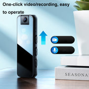 Mrobo D6 1080P Rotating Camera Night Vision Video Recorder With Back Clip, Size: 128GB(Black)