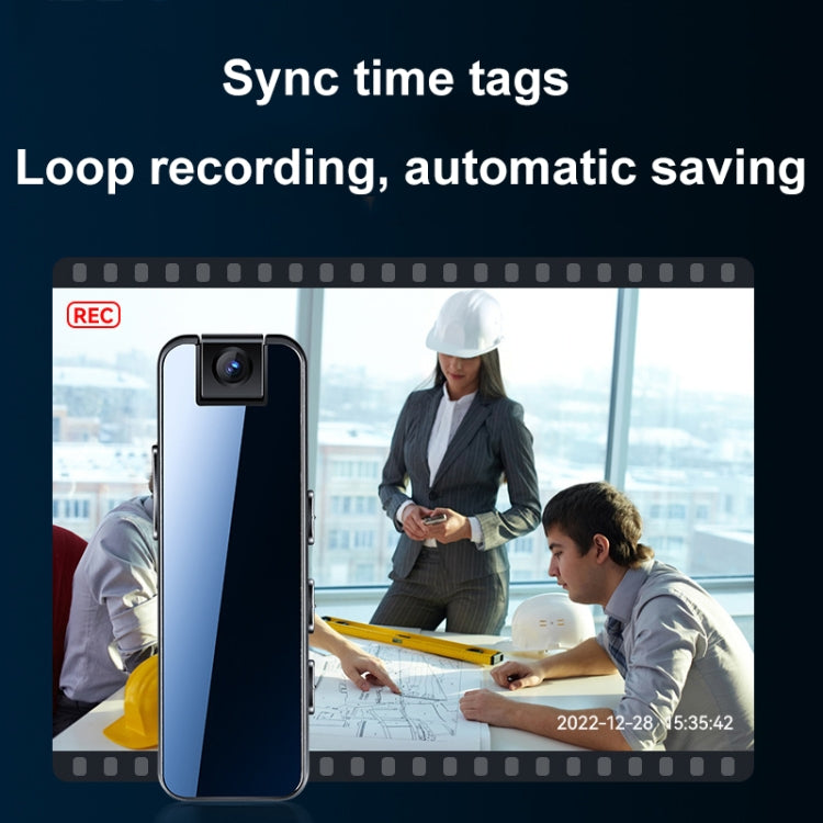 Mrobo D6 1080P Rotating Camera Night Vision Video Recorder With Back Clip, Size: 16 GB(Black) - Recording Pen by Mrobo | Online Shopping South Africa | PMC TechLife | Buy Now Pay Later Mobicred