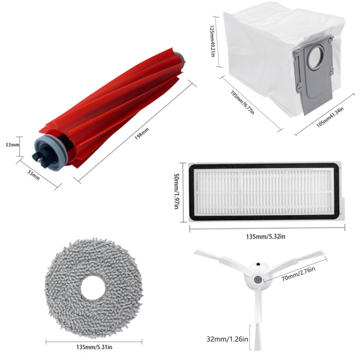 Main Brush For Roborock Qrevo Pro / Qrevo MaxV Vacuum Robot Accessories - For Roborock Accessories by PMc TechLife | Online Shopping South Africa | PMc TechLife | Buy Now Pay Later Mobicred