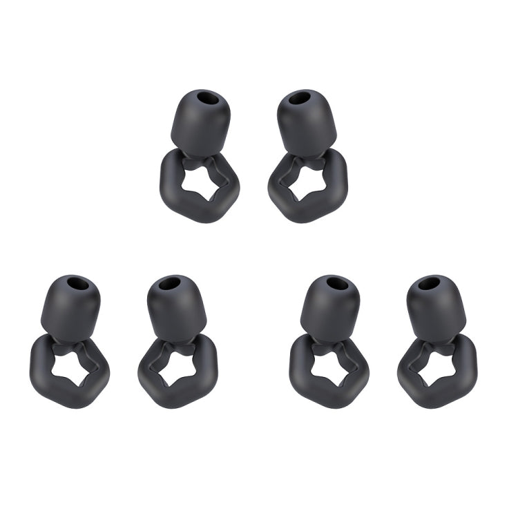 3pairs /Set Sleep Anti-noise Soundproof Earplugs Noise Reducing Swimming Silicone Earplugs(Black) - free shipping - PMC TechLife - Order now!