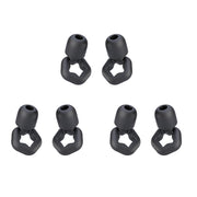 3pairs /Set Sleep Anti-noise Soundproof Earplugs Noise Reducing Swimming Silicone Earplugs(Black)