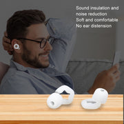 3pairs /Set Sleep Anti-noise Soundproof Earplugs Noise Reducing Swimming Silicone Earplugs(Black)