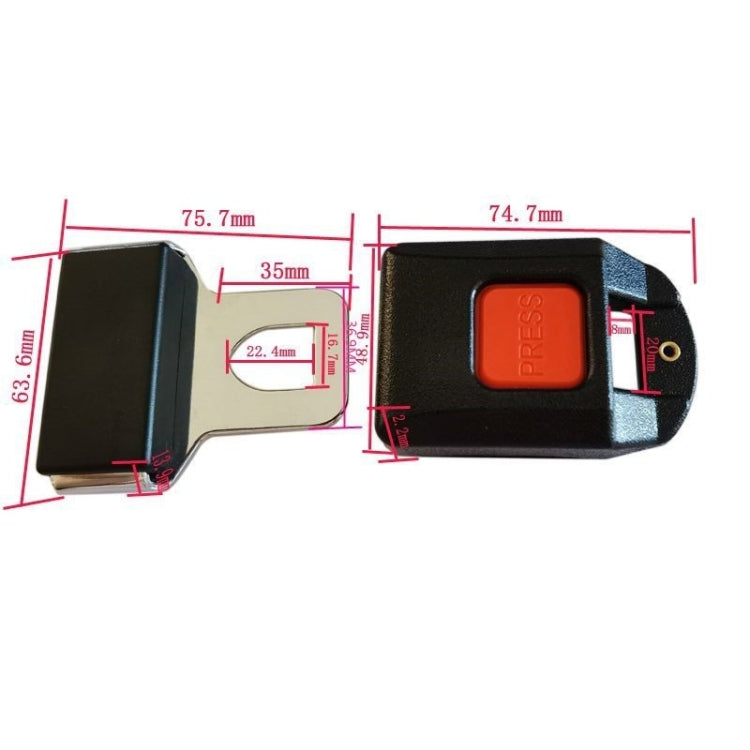 Car Seat Belt Buckle Accessories(Welded Lock Tongue + Lock Buckle) - Seat Belts & Padding by PMC TechLife | Online Shopping South Africa | PMC TechLife | Buy Now Pay Later Mobicred