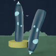 USB Charging Low-Temperature Wireless Graffiti Printing Pen Set Children DIY 3D Painting Pen(Blue) - 3D Printer by PMC TechLife | Online Shopping South Africa | PMC TechLife | Buy Now Pay Later Mobicred
