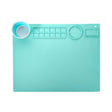 50x40cm Silicone Double Bowl Painting Pad Graffiti Oil Painting Mat Erasable and Washable Silicone Pad(Light Blue) - Art Supplies by PMc TechLife | Online Shopping South Africa | PMc TechLife | Buy Now Pay Later Mobicred