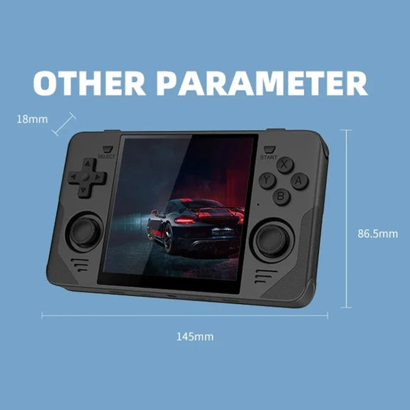 POWKIDDY RGB30  4 Inch IPS Screen Handheld Game Console Built In WIFI＋Bluetooth 16GB+128GB(Blue)
